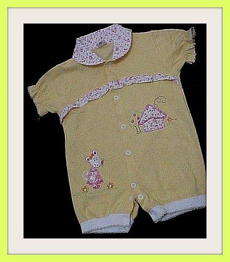MACACÃO BABY CLUB 3-6 MESES comprimento: 37cm busto: 56cm