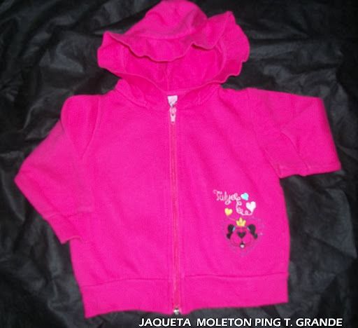 jAQUETA MOLETON PINK T. GRANDE