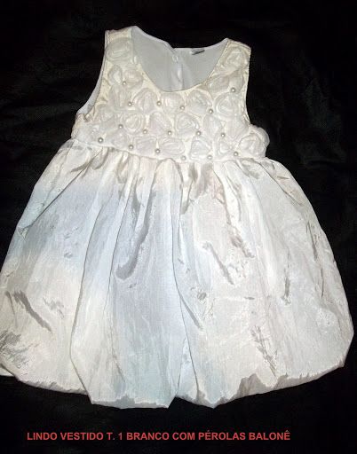 LINDO VESTIDO BALONE 1-2 comprimento: 44cm busto: 50cm r$35,