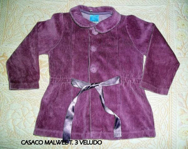 CASACO MALWEE T. 3 VELUDO