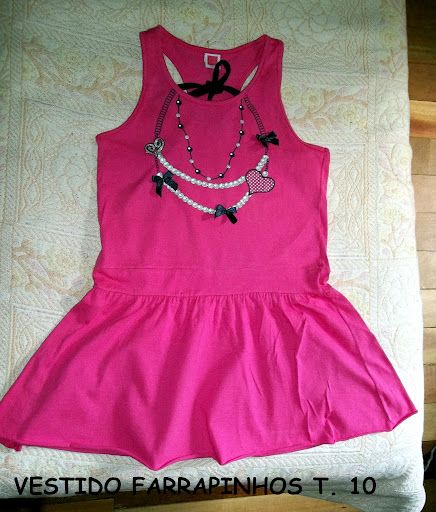 VESTIDO PINK T. 10 FARRAPINHOS